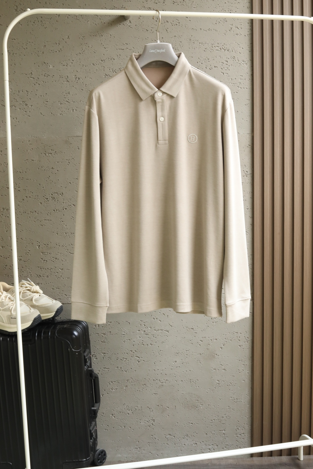 🆕Her**mes H经典双色翻领拉绒长袖衬衣2025 Fall Winter秋冬季新品，进口复合材料的