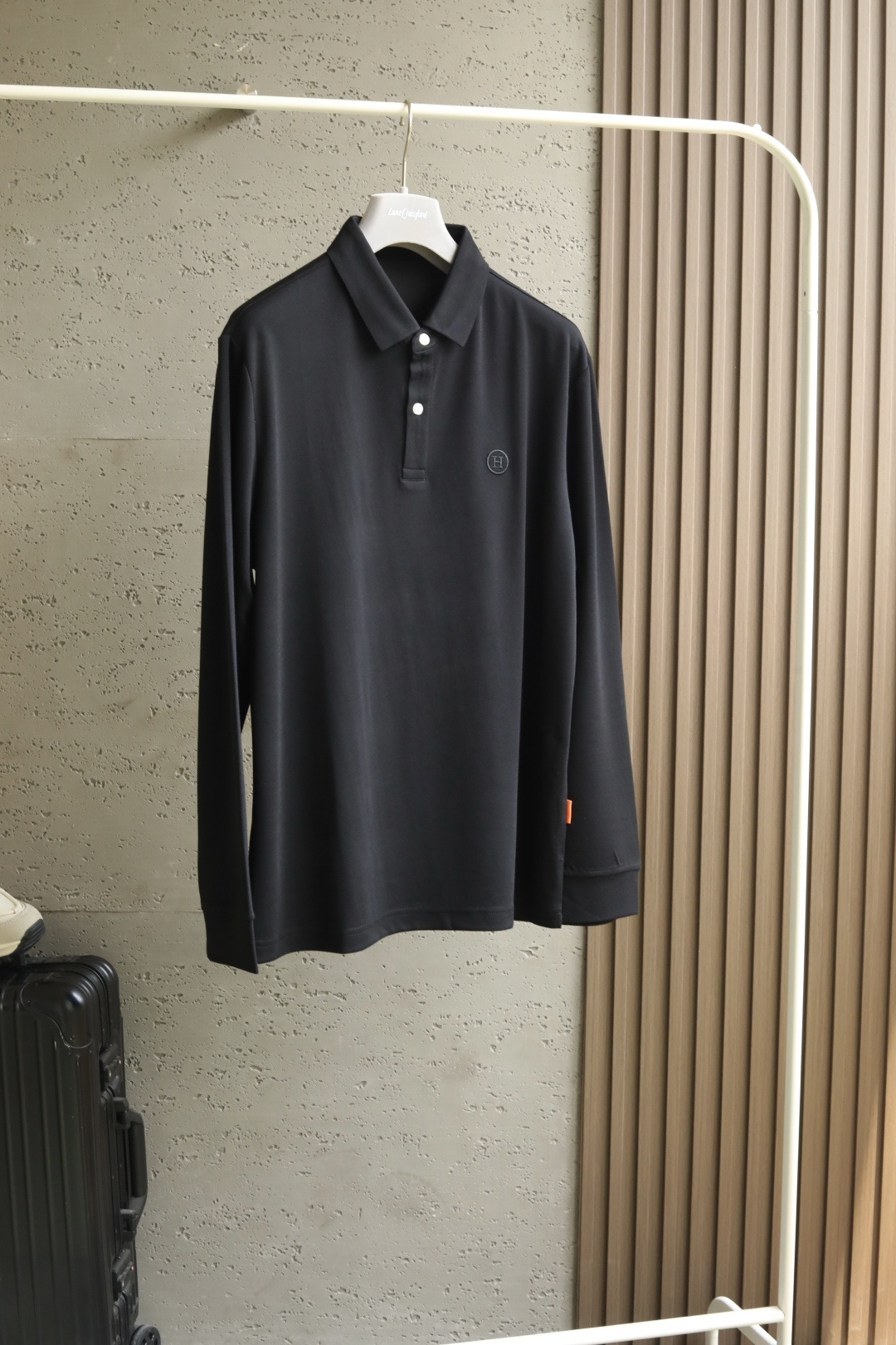 🆕Her**mes H经典双色翻领拉绒长袖衬衣2025 Fall Winter秋冬季新品，进口复合材料的