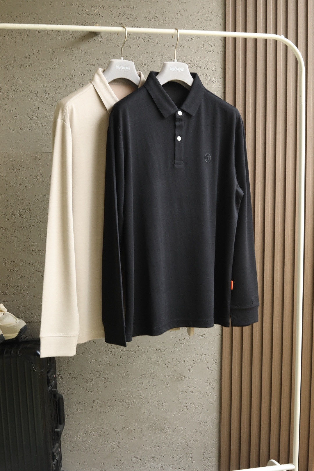 🆕 2025 Fall Winter秋冬季新品 Her**mes H经典双色翻领拉绒长袖衬衣