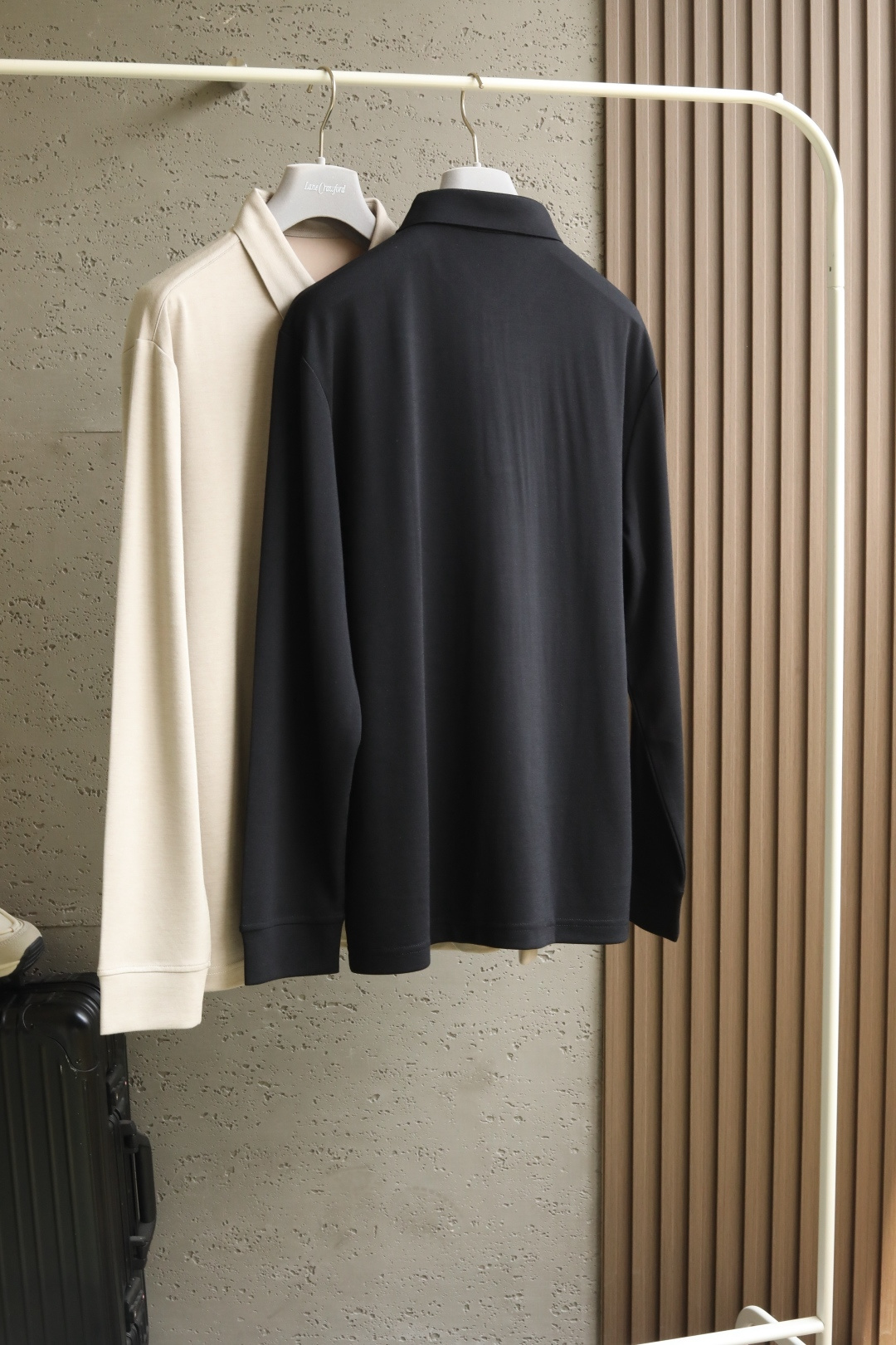🆕 2025 Fall Winter秋冬季新品 Her**mes H经典双色翻领拉绒长袖衬衣