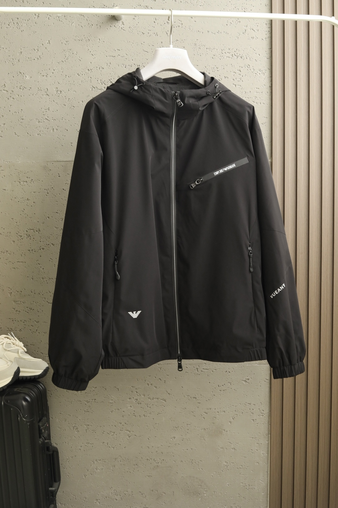 🔥春款上新Em*ioA*min 阿*尼 26年春季连帽夹克简约时尚通勤外套 顶级进口锦纶面料 定制原版五