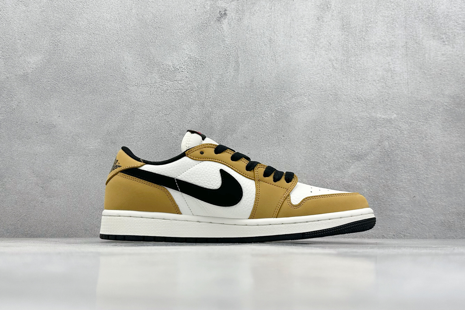 K版 Air Jordan 1 Low OG AJ1 乔1白黄黑勾 低帮文化休闲运动板鞋  CZ0790-107