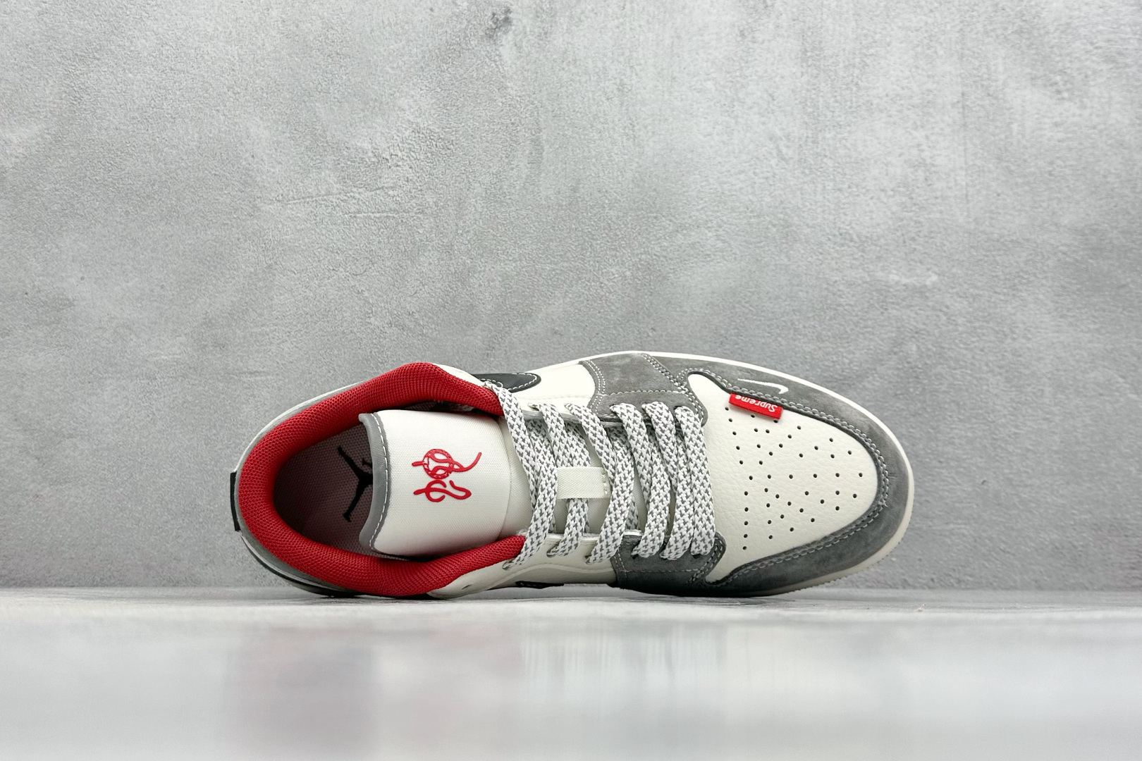 Air Jordan 1 Retro Low x The North Face 蛇年限定 白绿小钩满天星  XS6086-014