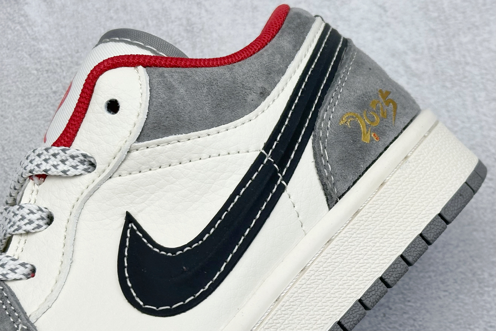 Air Jordan 1 Retro Low x The North Face 蛇年限定 白绿小钩满天星  XS6086-014
