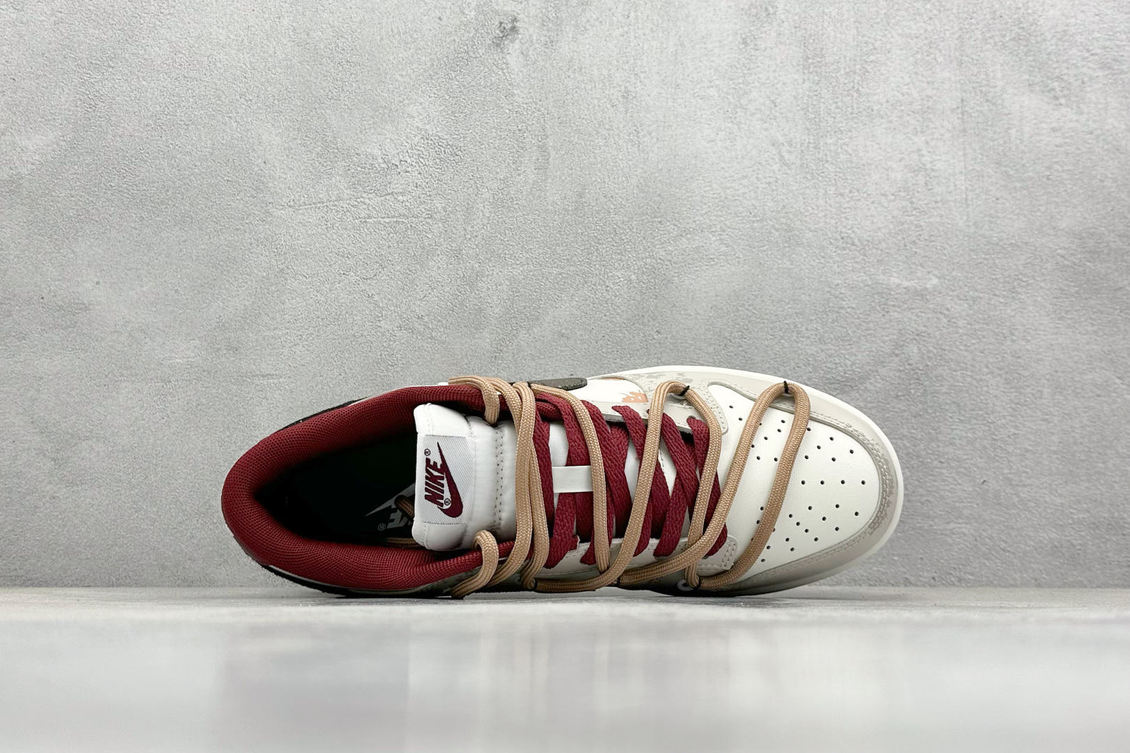YC版 Nike SB Dunk Low 考拉派对 荒芜尽头 废土 解构做旧涂鸦 米棕  FB7160-161