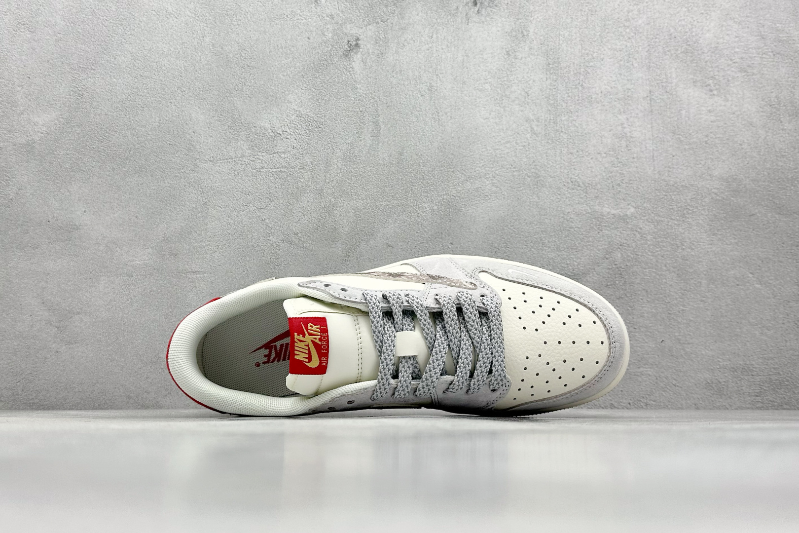 XL版 Travis Scott x Nike Air Jordan 1 Low x The North Face Air Jordan 1 Low 反转白灰小钩满天星倒钩  HD2258-623