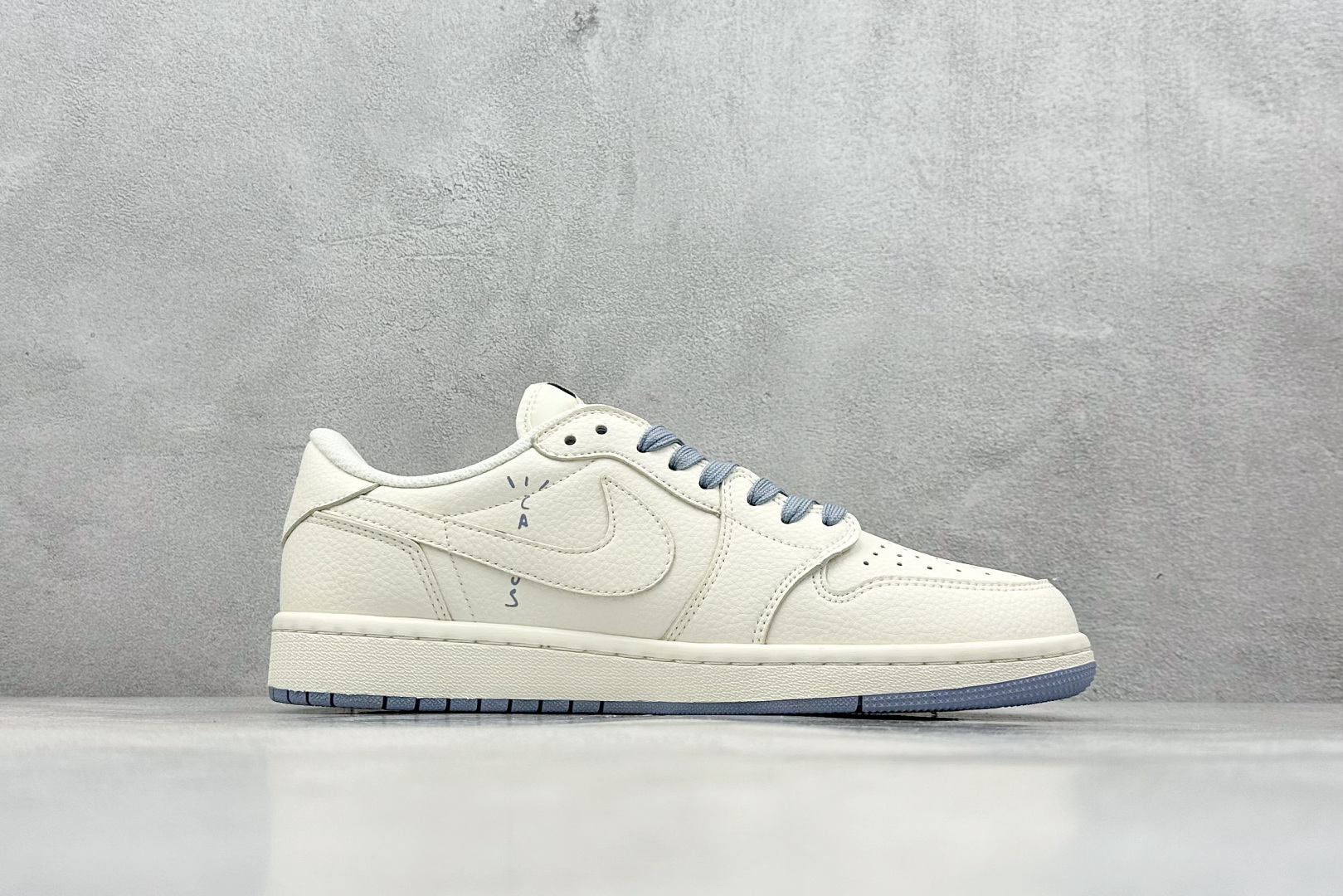 XC版 Travis Scott x Nike Air Jordan 1 Low x The North Face x Supreme Air Jordan 1 Low 反转米蓝小钩倒钩 DIY1688-007
