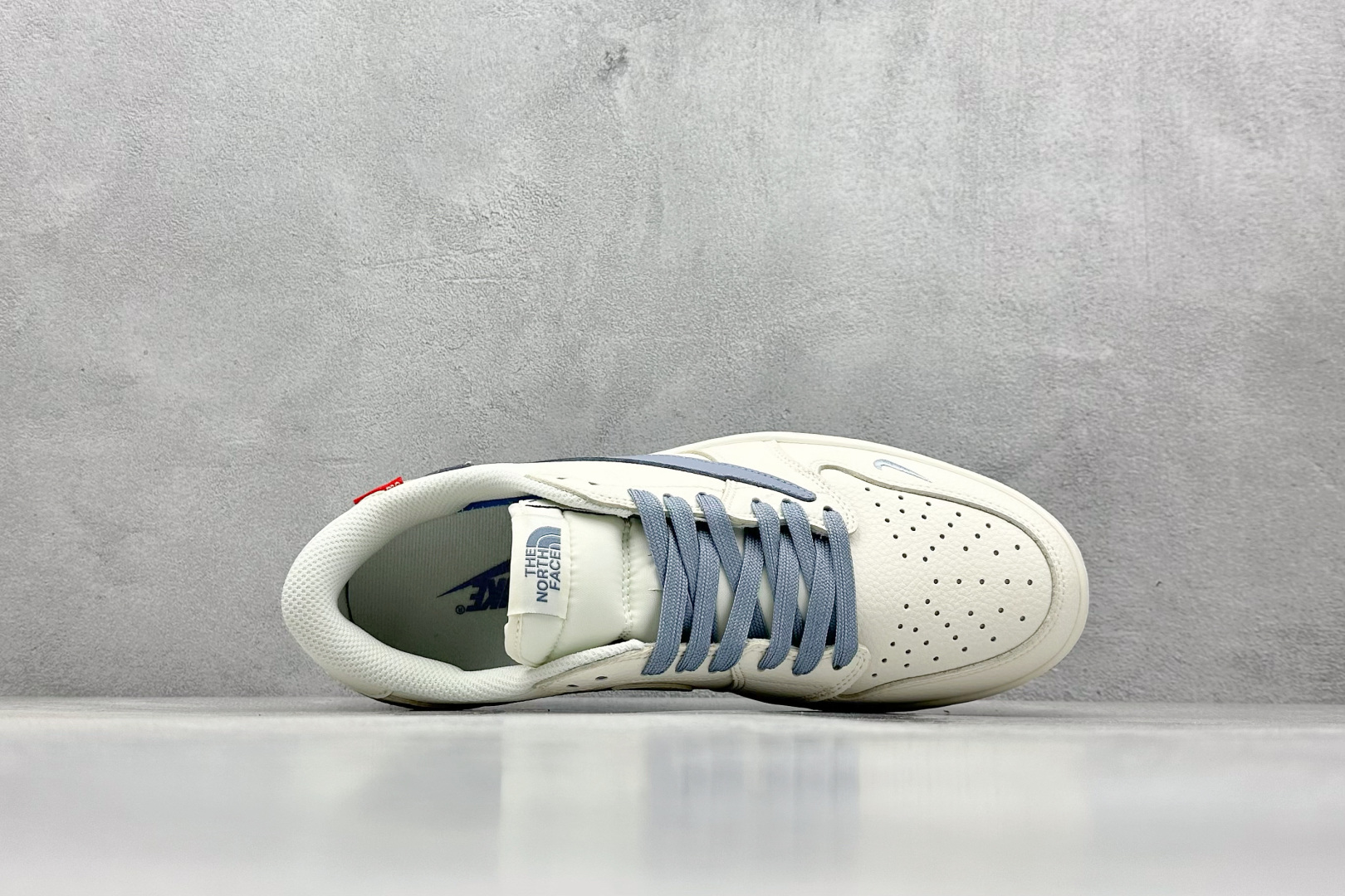XC版 Travis Scott x Nike Air Jordan 1 Low x The North Face x Supreme Air Jordan 1 Low 反转米蓝小钩倒钩 DIY1688-007