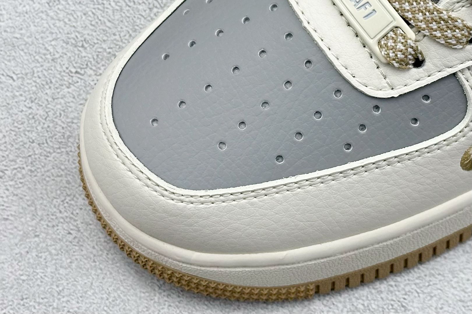 260 XC版 Nk Air Force 1'07 Low Bape联名 卡其米白灰 空军一号低帮休闲板鞋 BB6566-208