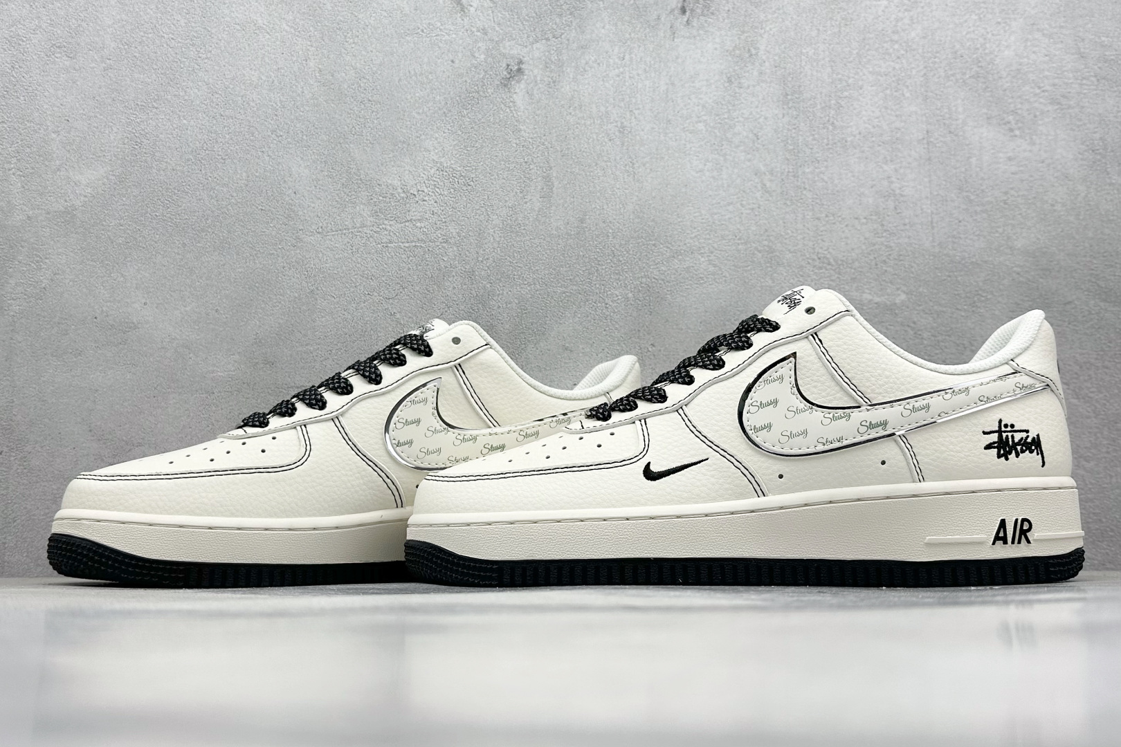 XC版 Nike Air Force 1 Low 07 x Stussy 白黑小钩 HH7518-040