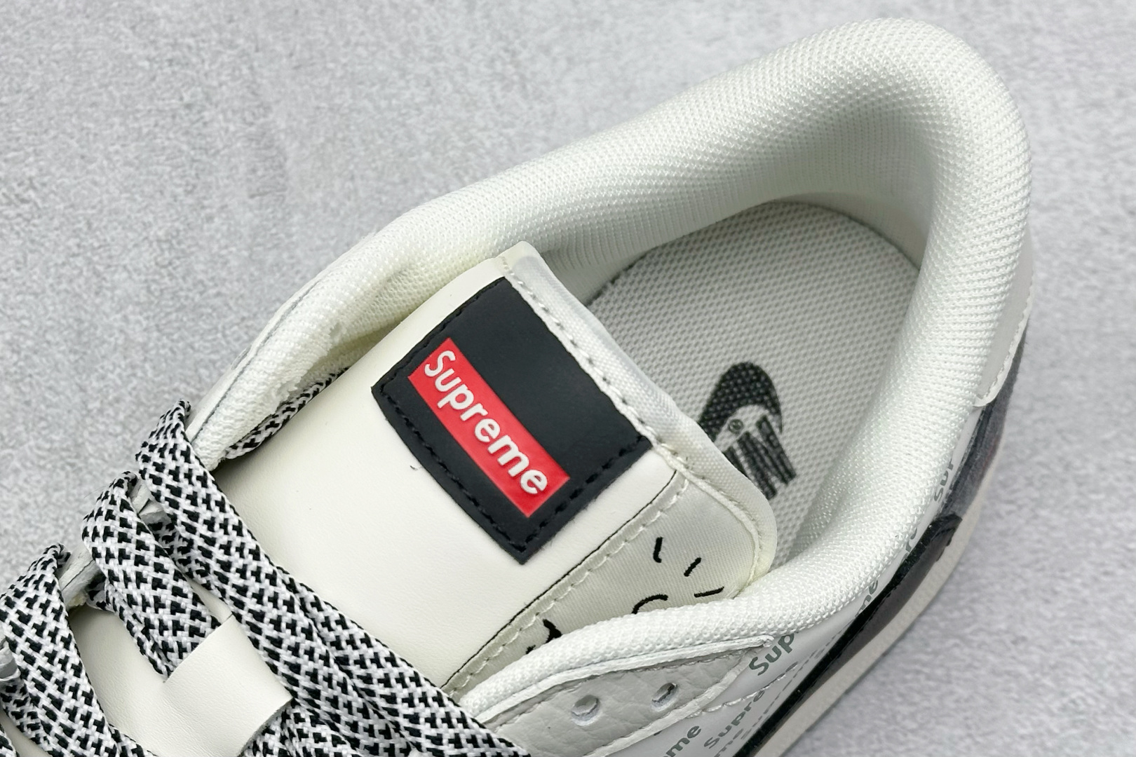 XC版 Travis Scott x Fragment Design x Air Jordan 1 Low OG SP AJ1 乔1 Supreme联名-黑白灰 低帮文化休闲板鞋 XY2688-120
