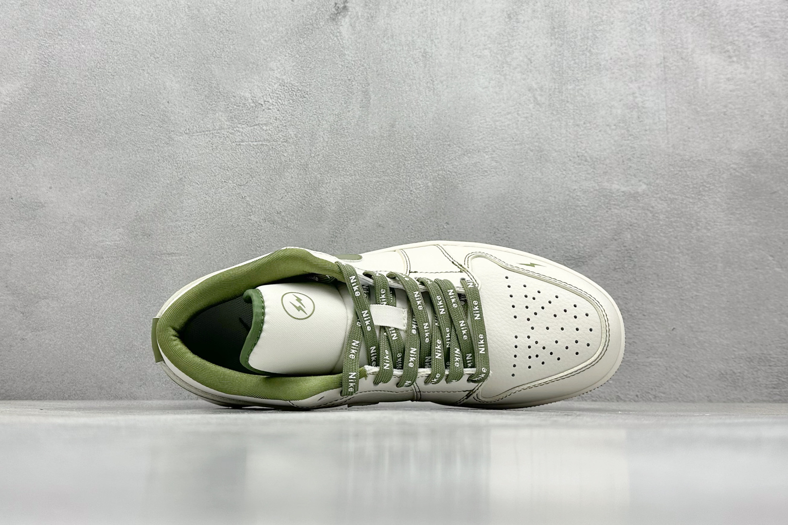 XC版 Air Jordan 1 Retro Low x Fragment Design 闪电藤原浩白绿 CF3688-019