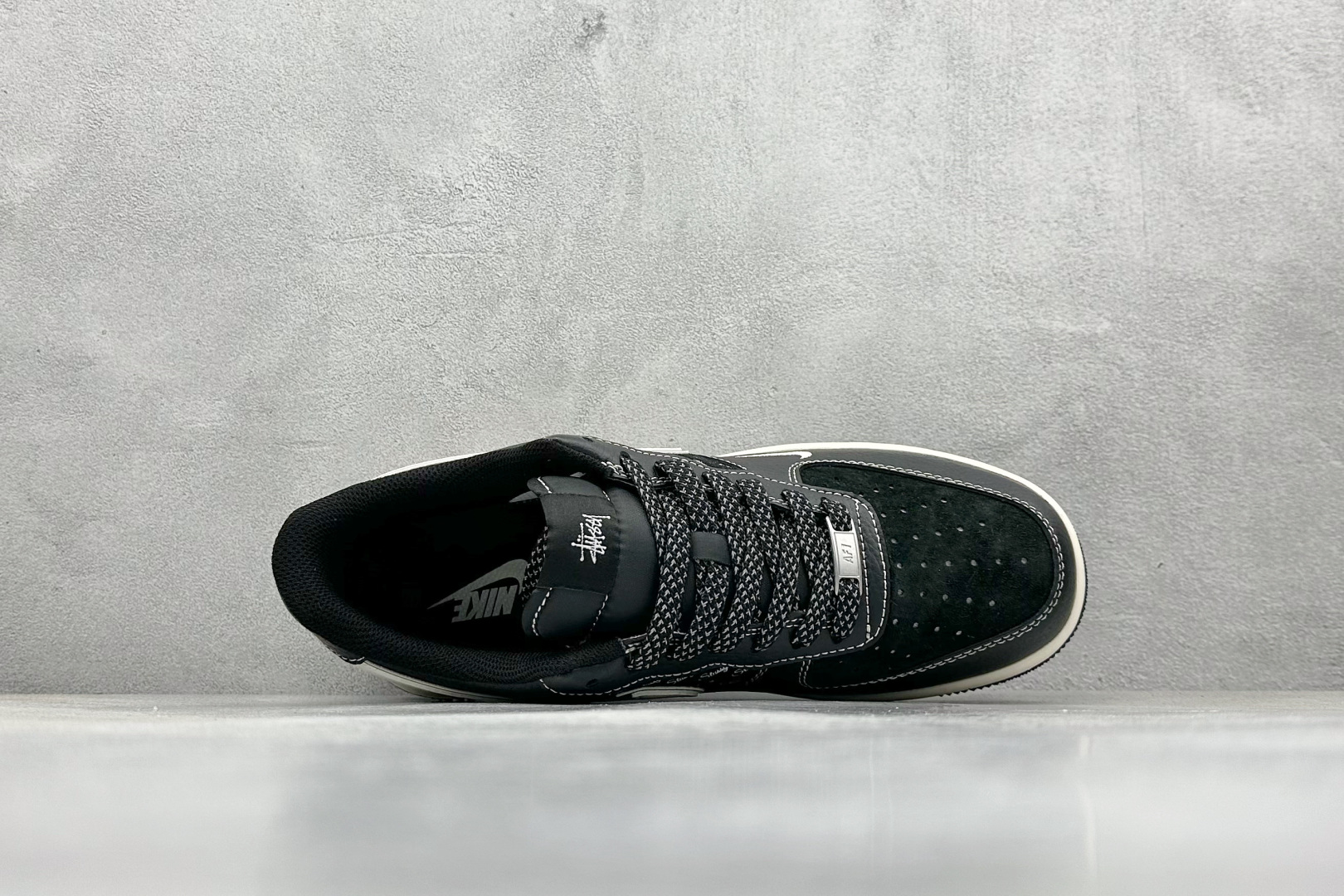 XC版 Nike Air Force 1 Low 07 x Stussy 黑米小钩  XZ6188-311