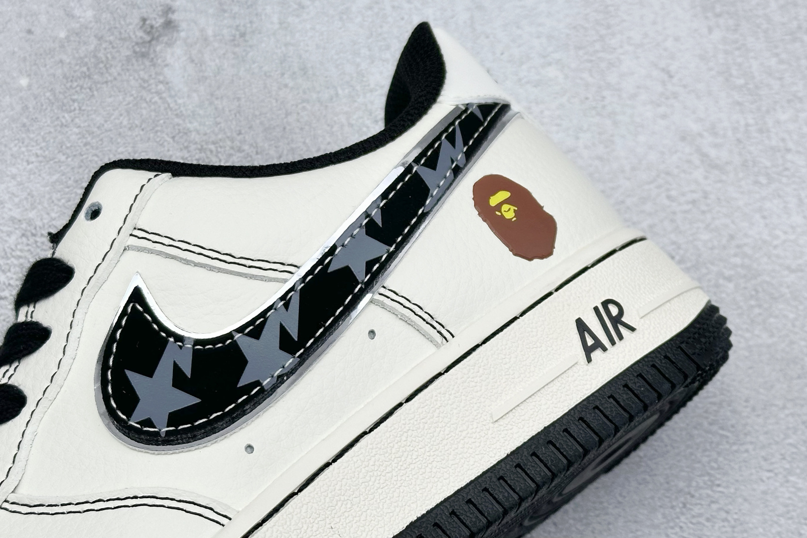 XC版 Nike Air Force 1 Low 07 x BAPE 白黑  XS1958-523