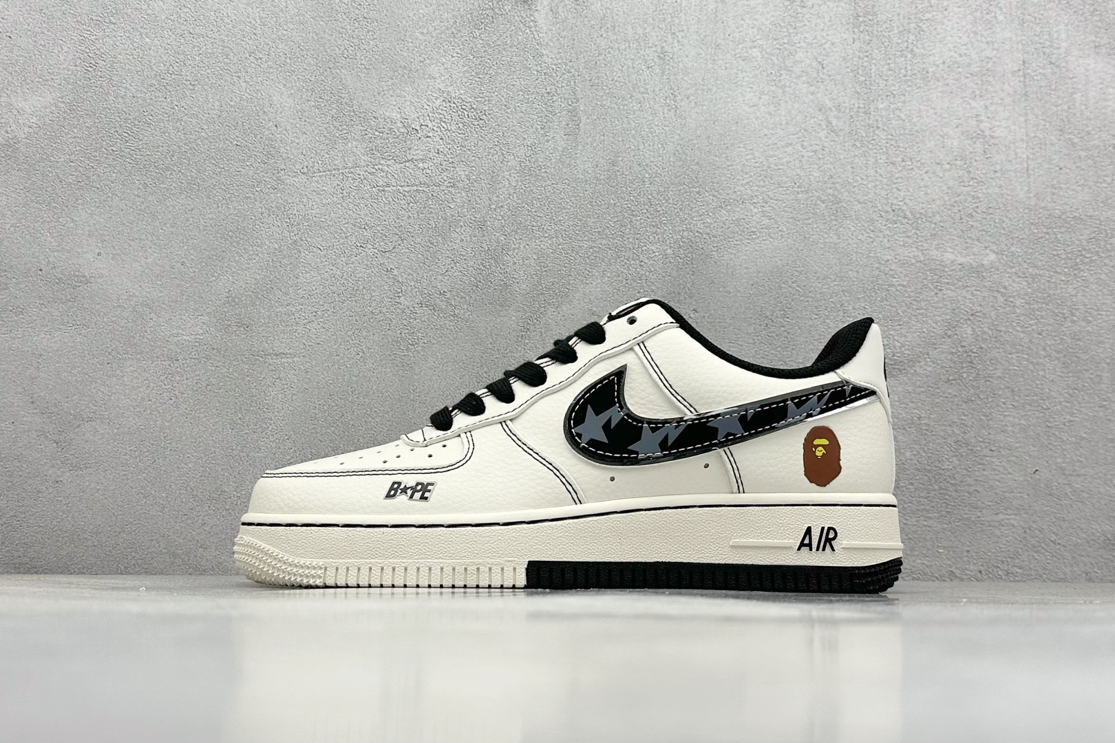 XC版 Nike Air Force 1 Low 07 x BAPE 白黑  XS1958-523