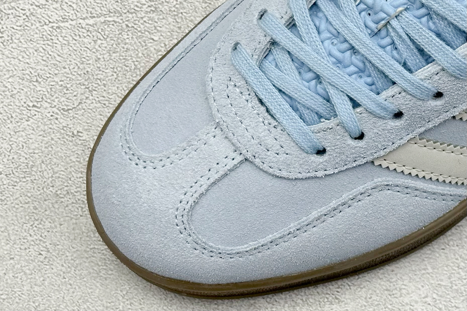 K Adidas Gazelle Indoor Trainers 羚羊内训系列低帮复古德训风百搭休闲运动板鞋“浅蓝水蓝焦糖底” JI2717