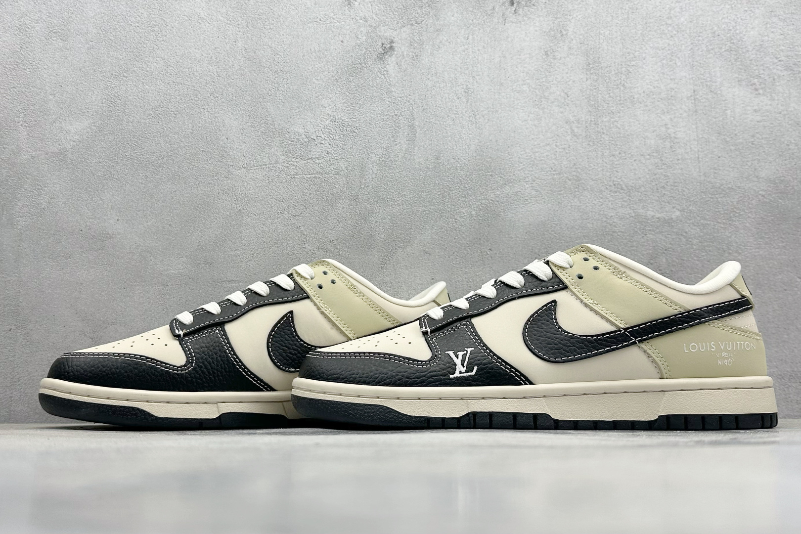  
Nk SB Dunk Low LV联名-摩卡米黑周年高端定制 低帮休闲板鞋
#高端定制鞋盒 原装头层