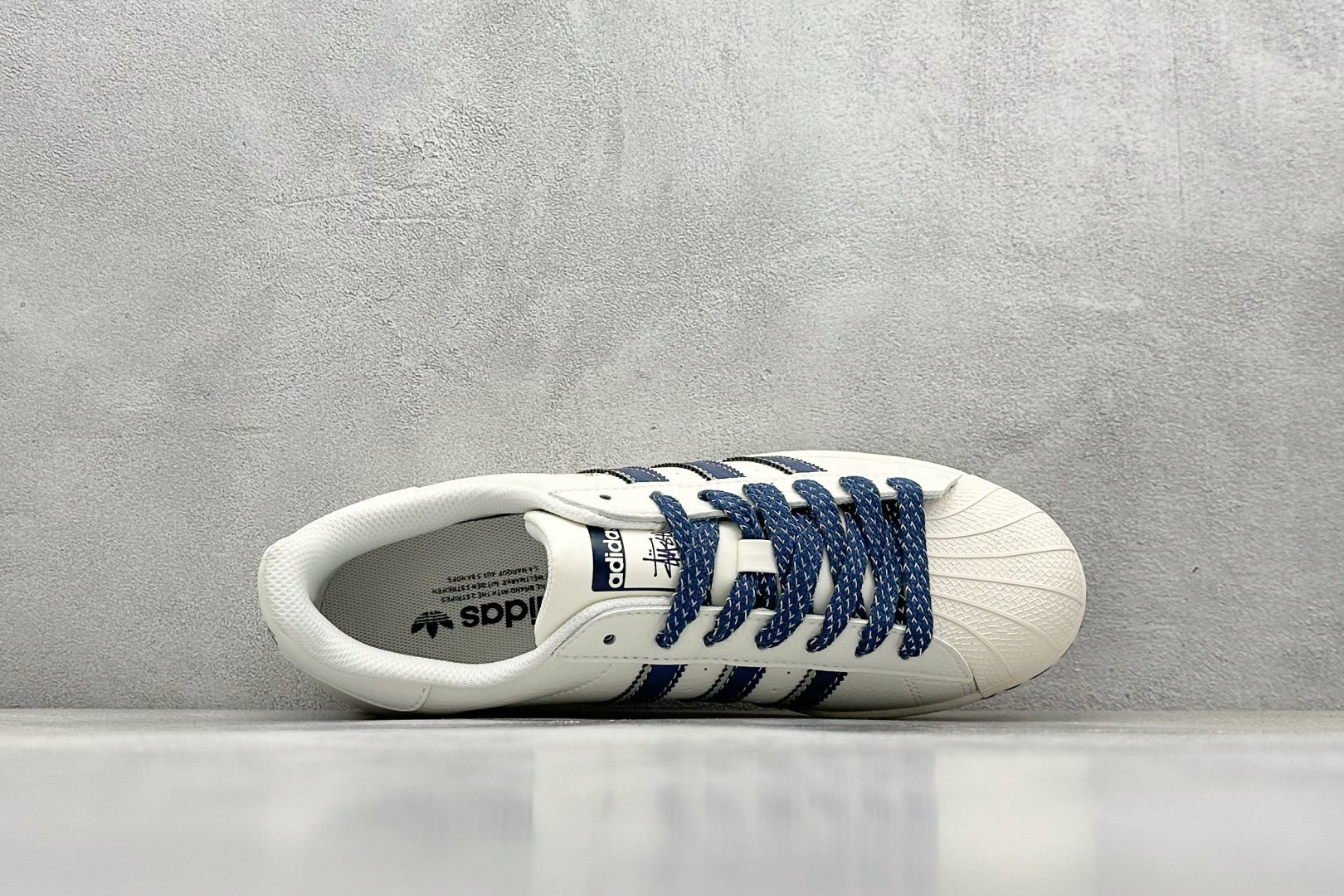 AD Originals Superstar x Stussy 白蓝 JY8903