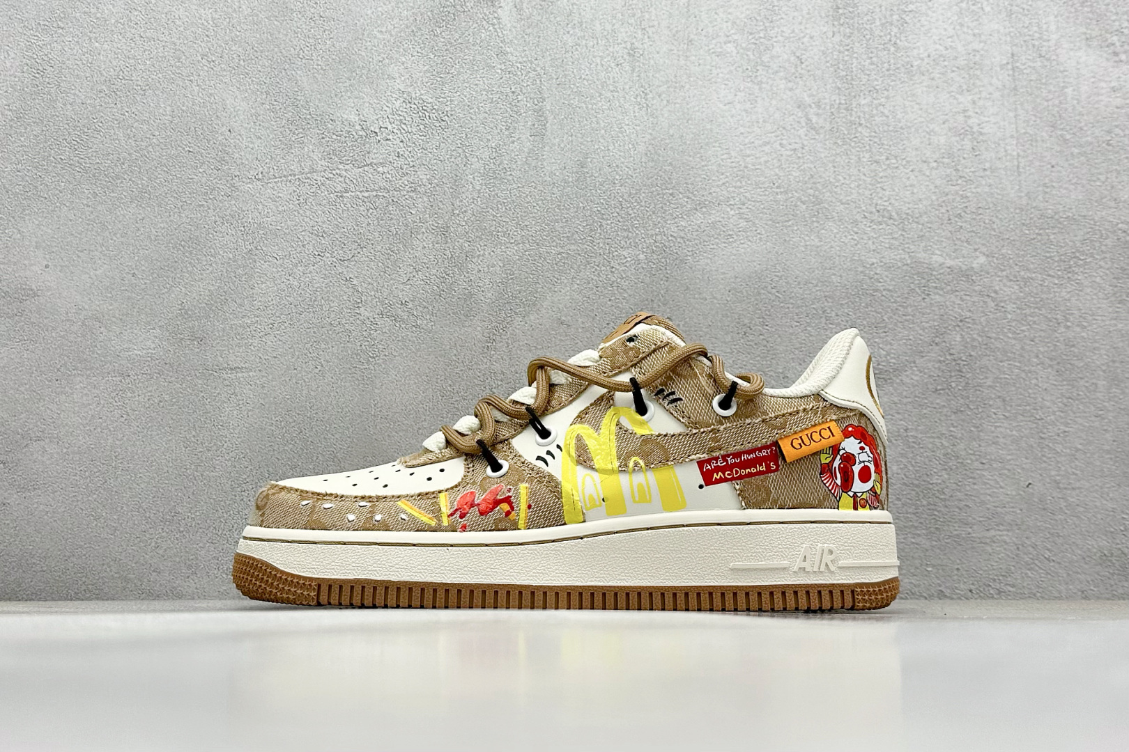 
Nike Air Force 1 Low 07 x GUCCI 白黄帆布绑带
原楦头原纸板 打造纯正