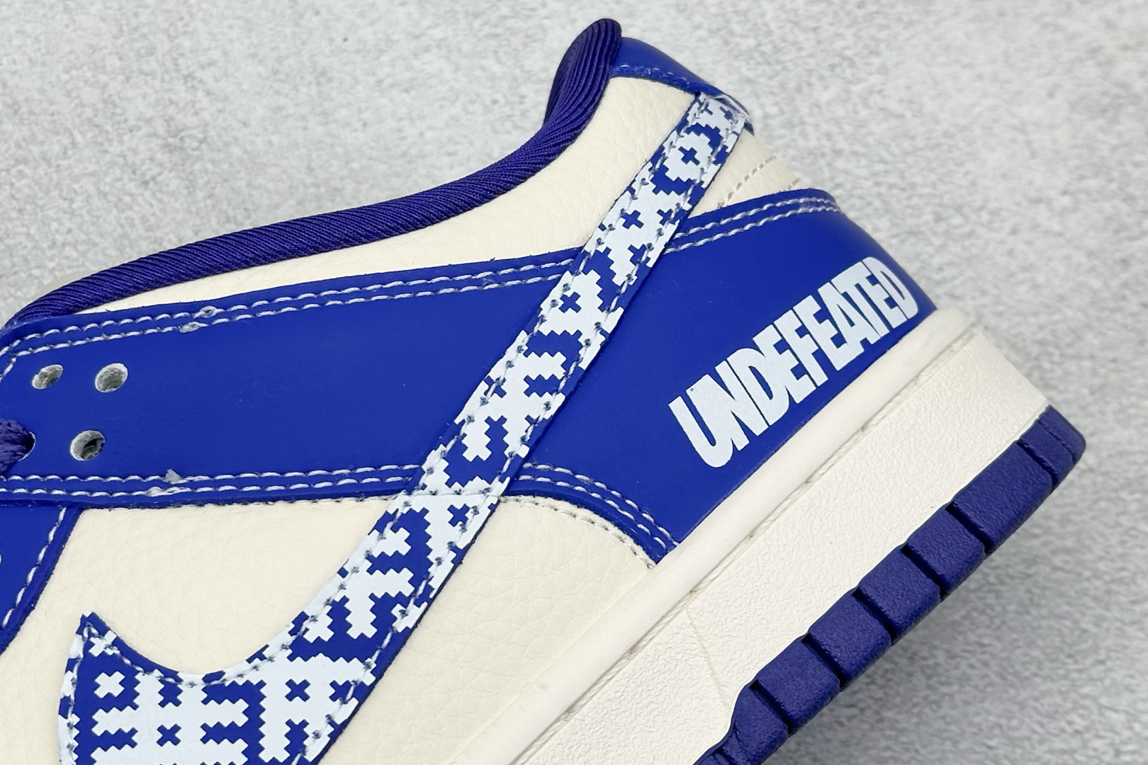  终端放店
XC版 Nike SB Dunk Low UN系列 马赛克蓝勾 周年高端定制 低帮休闲板鞋

