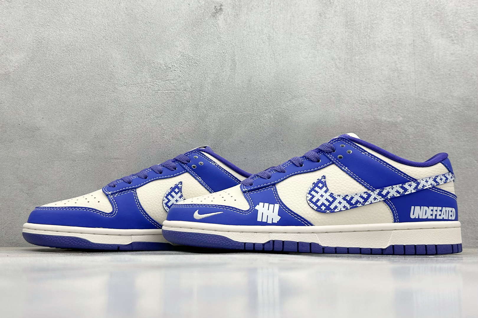  终端放店
XC版 Nike SB Dunk Low UN系列 马赛克蓝勾 周年高端定制 低帮休闲板鞋
