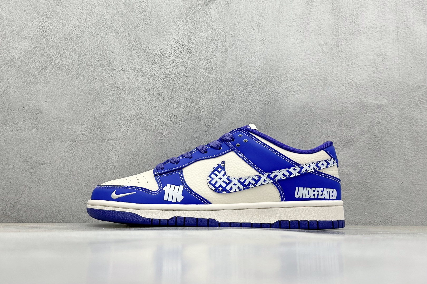  终端放店
XC版 Nike SB Dunk Low UN系列 马赛克蓝勾 周年高端定制 低帮休闲板鞋
