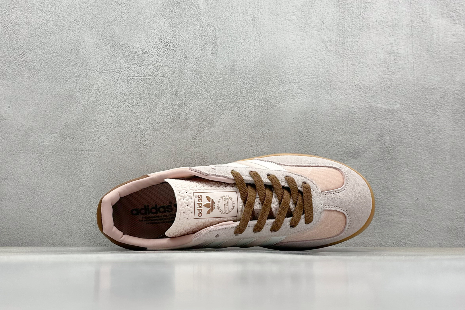 adidas Originals Gazelle INdoor 粉白 三叶草休闲防滑耐磨低帮板鞋 JR0232