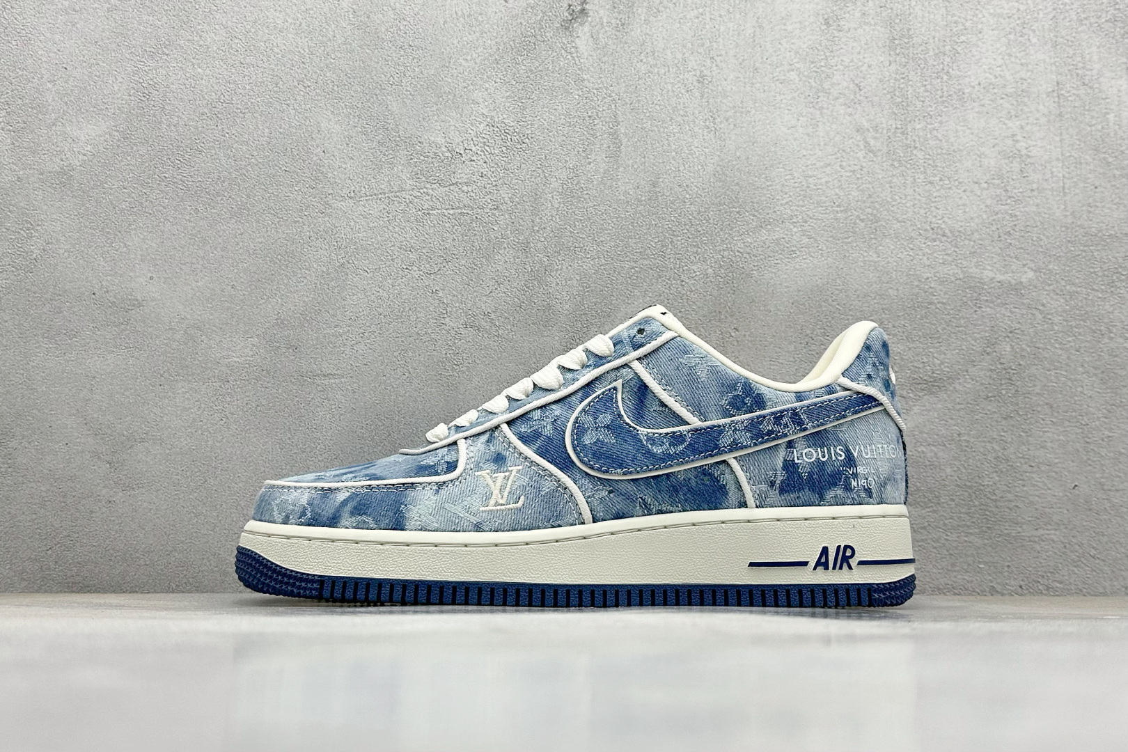  
SC版 Nike Air Force 1 Low 07 x Louis Vuitton 白蓝牛仔布
