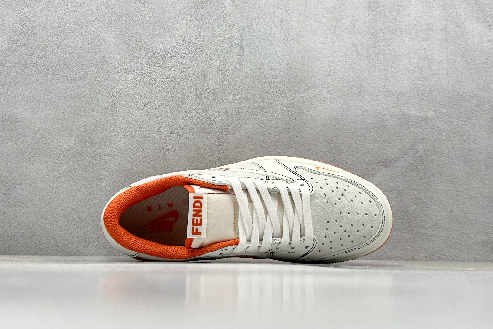 280 SC版 Air Jordan 1 Low AJ1 乔1 芬迪联名 低帮文化休闲板鞋 XZ5749-002