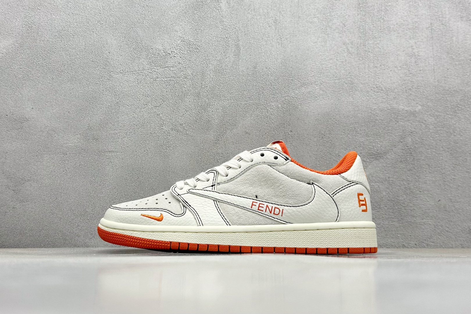 280 SC版 Air Jordan 1 Low AJ1 乔1 芬迪联名 低帮文化休闲板鞋 XZ5749-002