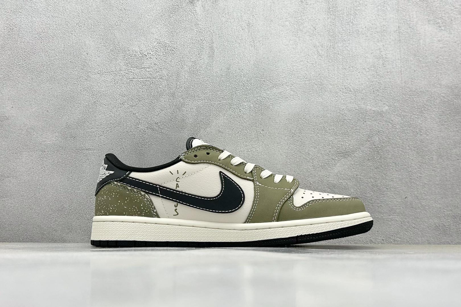 280 Travis Scott x Fragment Design x Air Jordan 1 Low OG SP AJ1 斯图西联名 深豆绿 低帮文化休闲板鞋 LD2025-018