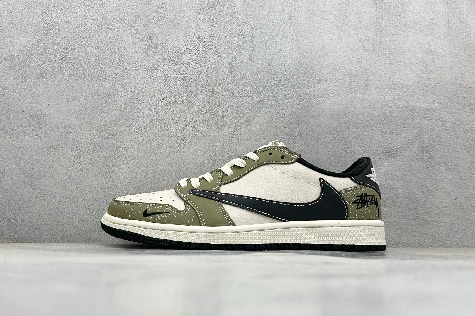 280 Travis Scott x Fragment Design x Air Jordan 1 Low OG SP AJ1 斯图西联名 深豆绿 低帮文化休闲板鞋 LD2025-018