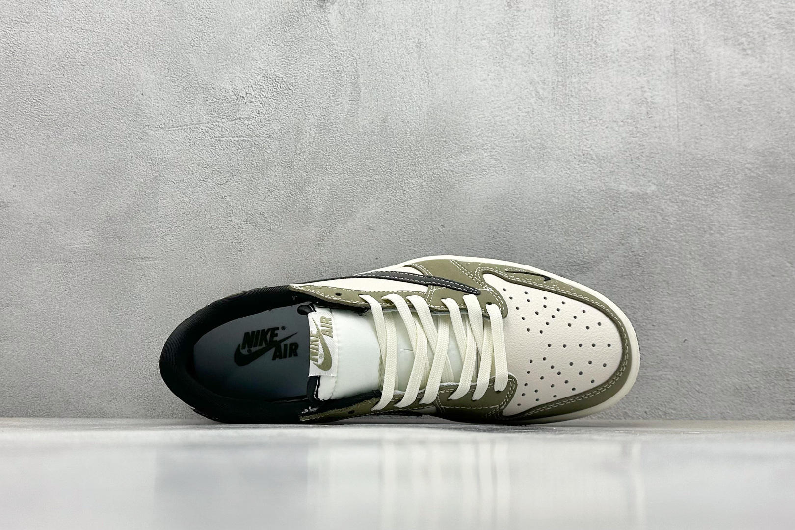 280 Travis Scott x Fragment Design x Air Jordan 1 Low OG SP AJ1 斯图西联名 深豆绿 低帮文化休闲板鞋 LD2025-018