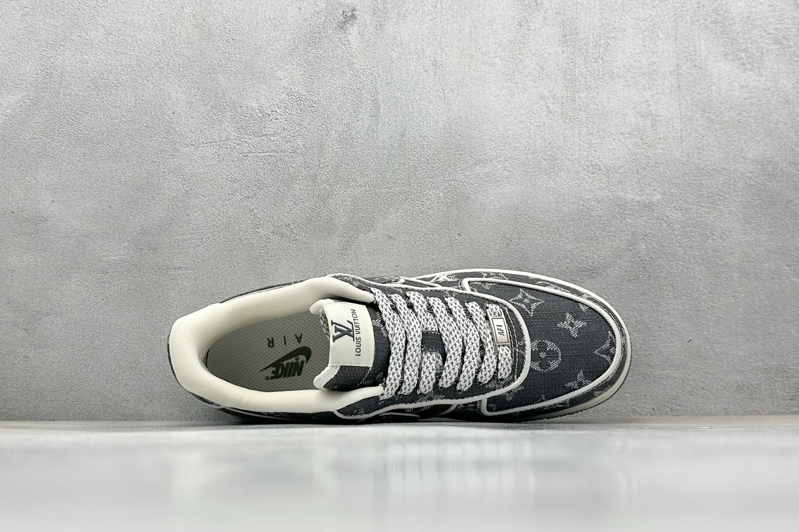 SC版 Nike Air Force 1 Low 07 x Louis Vuitton 深灰牛仔印花 SC9207-530