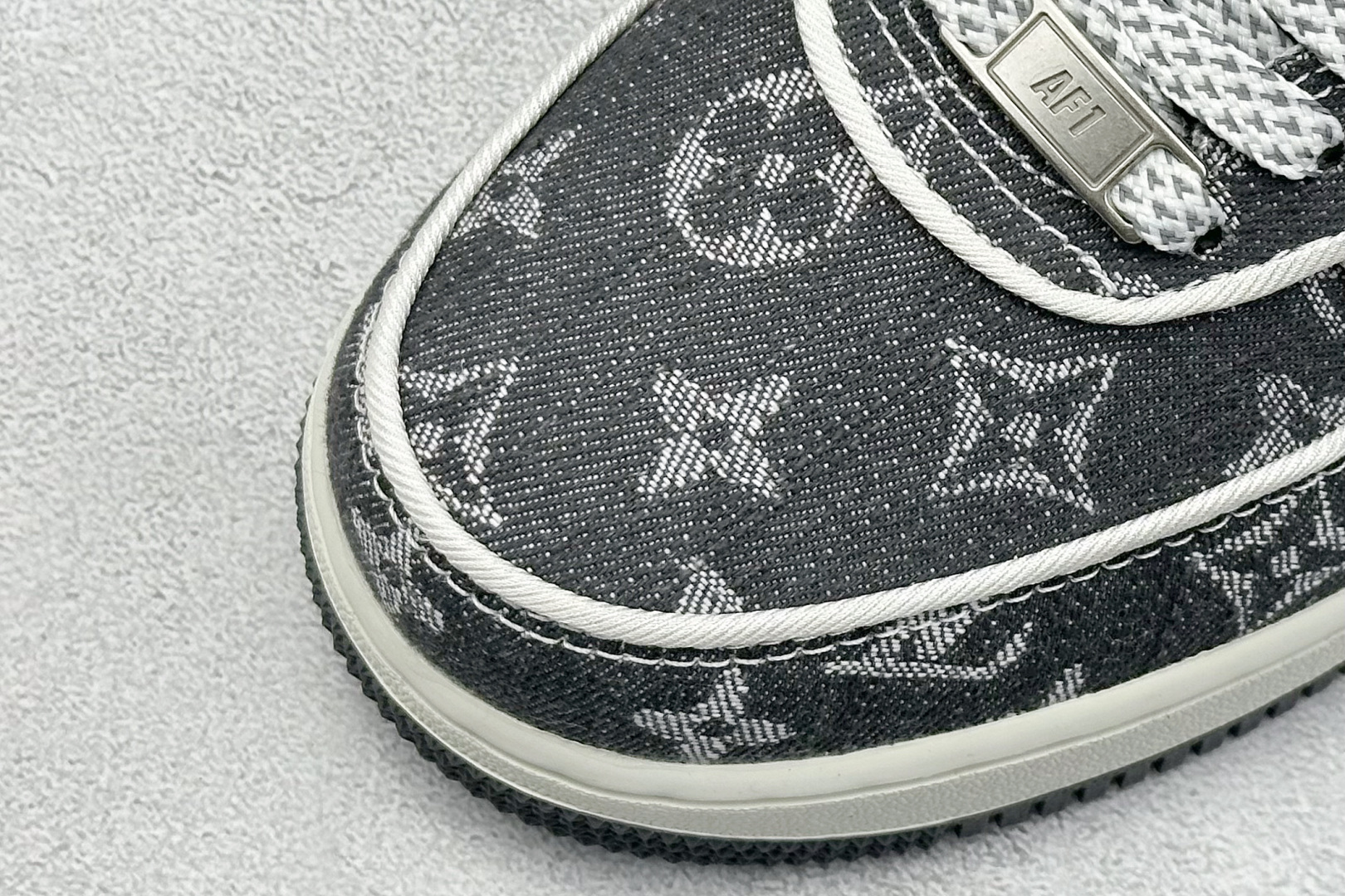 SC版 Nike Air Force 1 Low 07 x Louis Vuitton 深灰牛仔印花 SC9207-530