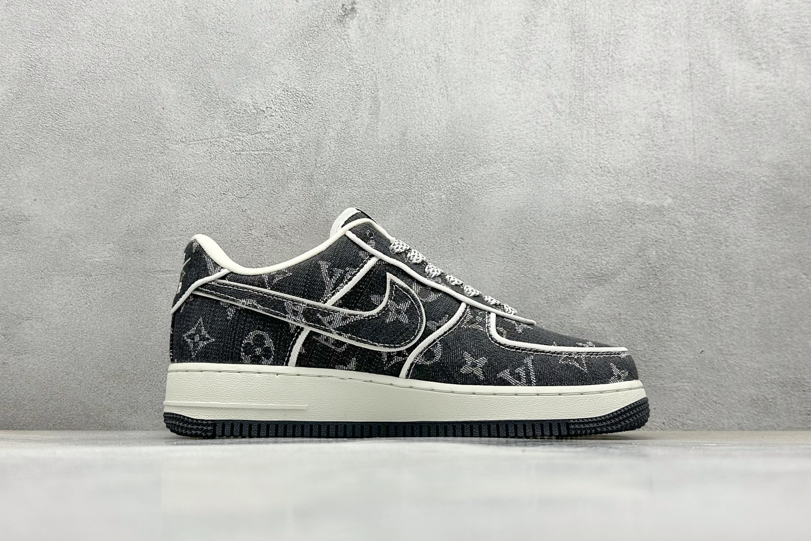 SC版 Nike Air Force 1 Low 07 x Louis Vuitton 深灰牛仔印花 SC9207-530