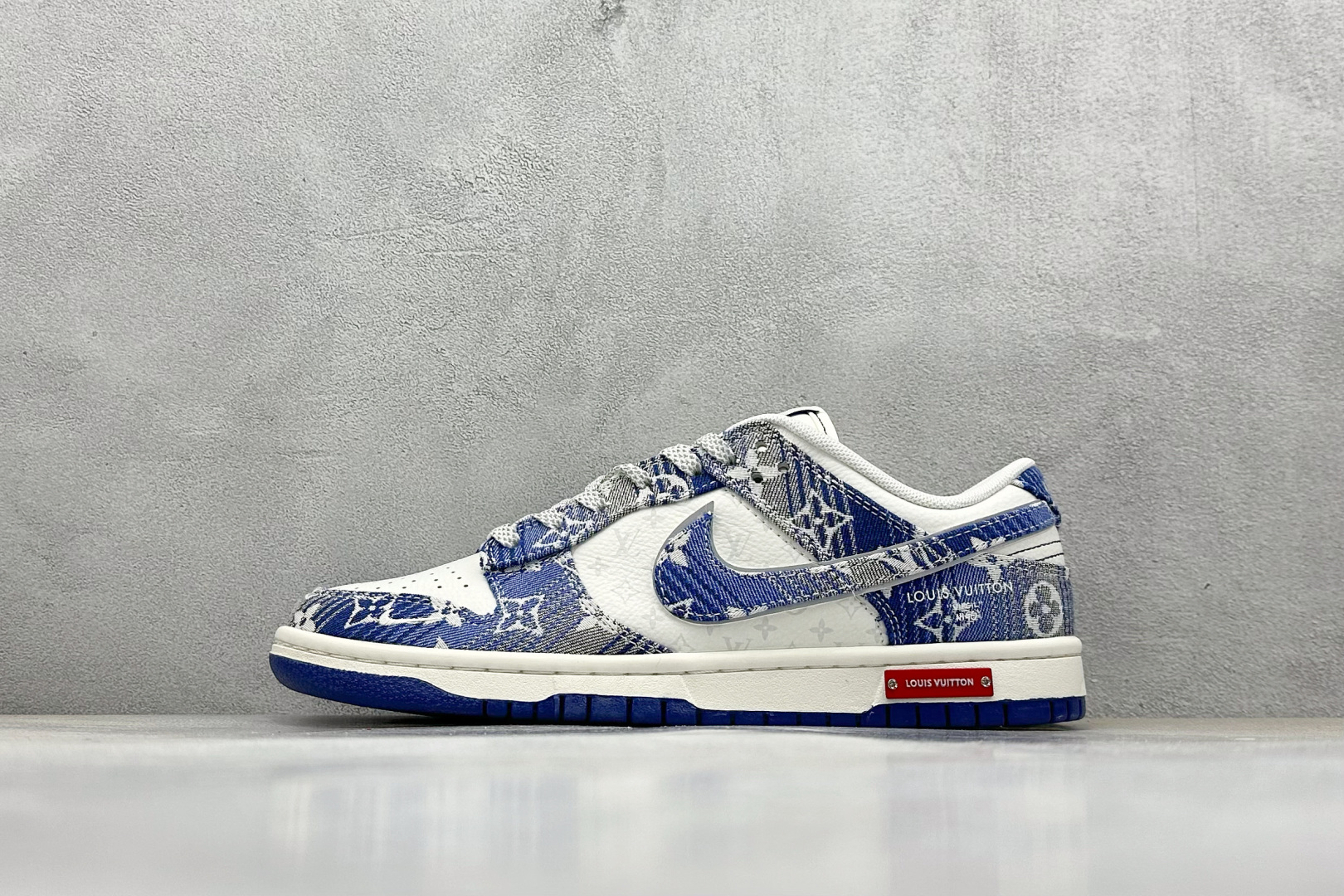 SC版 Nike SB Dunk Low LV联名 蓝牛仔 周年高端定制 低帮休闲板鞋 SC9772-808