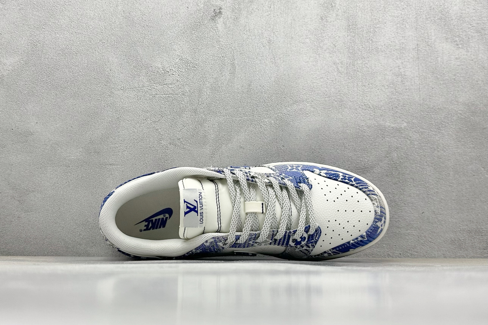 SC版 Nike SB Dunk Low LV联名 蓝牛仔 周年高端定制 低帮休闲板鞋 SC9772-808