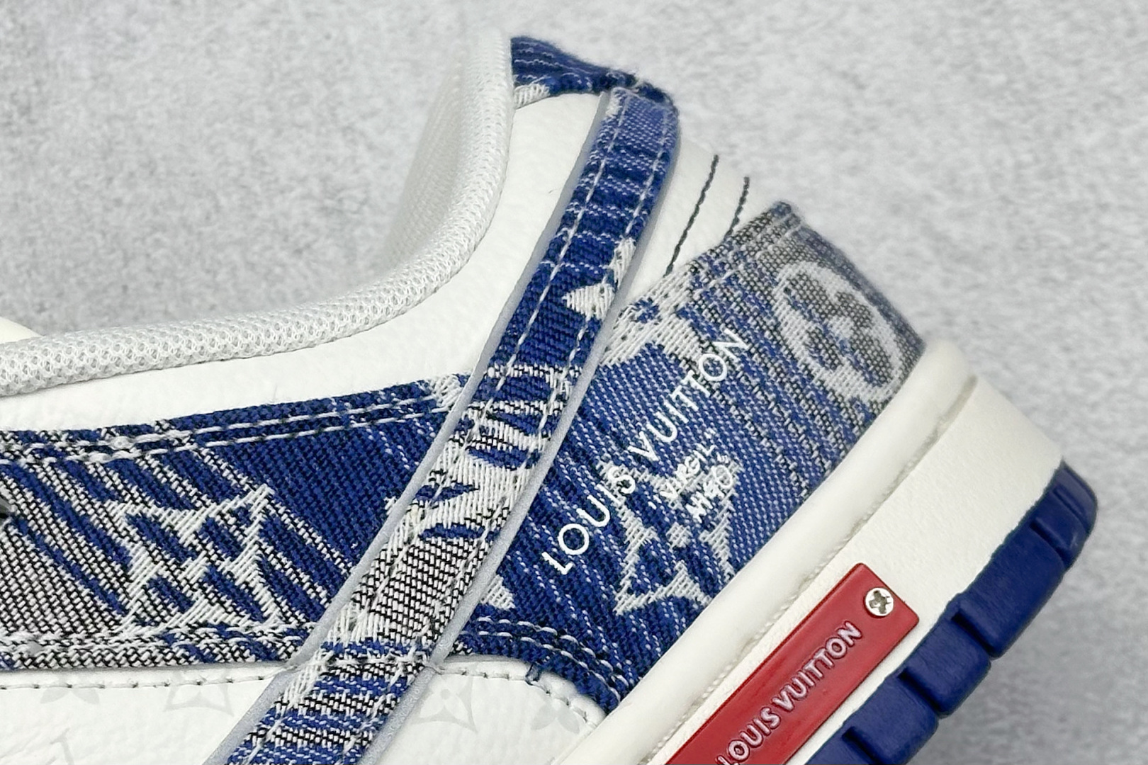 SC版 Nike SB Dunk Low LV联名 蓝牛仔 周年高端定制 低帮休闲板鞋 SC9772-808