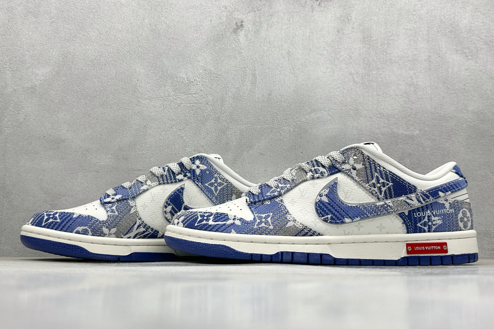 SC版 Nike SB Dunk Low LV联名 蓝牛仔 周年高端定制 低帮休闲板鞋 SC9772-808