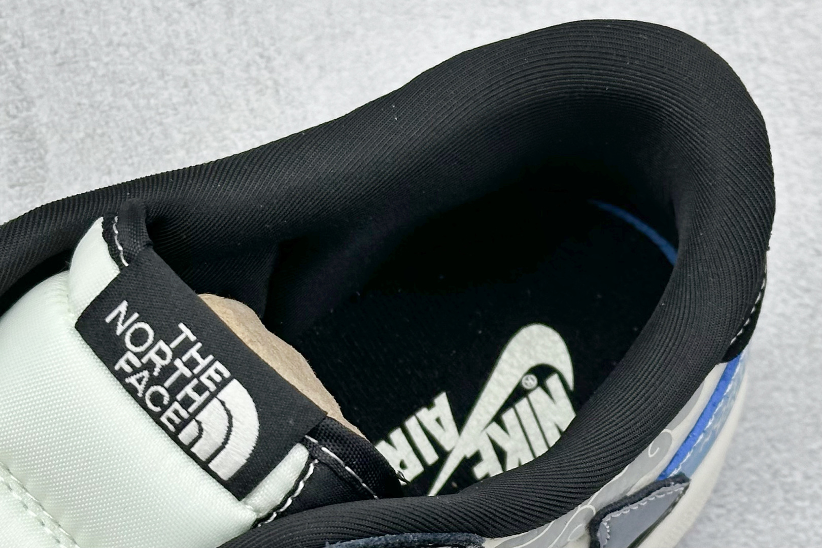 Travis Scott x Fragment Design x Air Jordan 1 Low OG SP AJ1 北面联名 祥云蓝黑 低帮文化休闲板鞋 XS2024-052