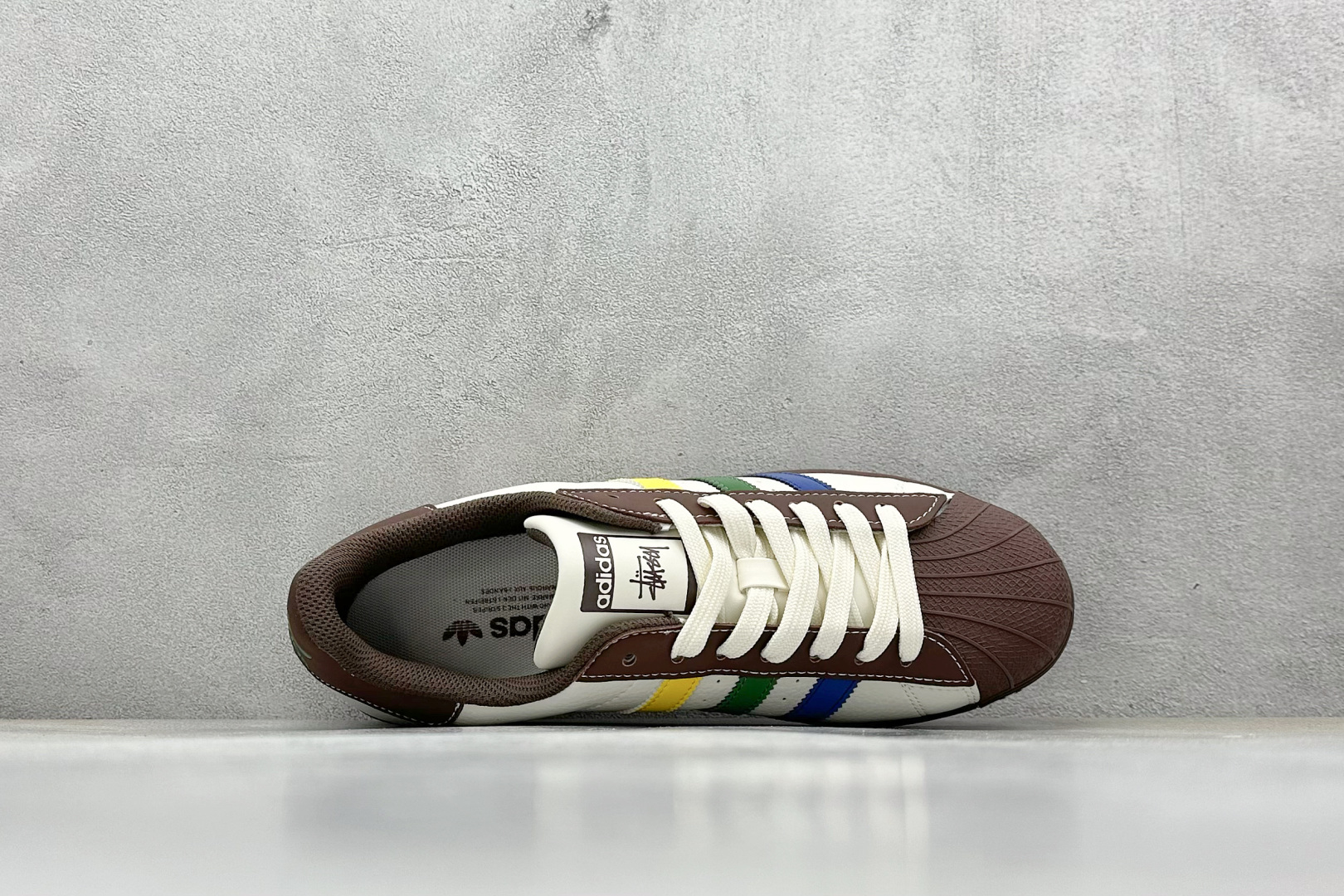 AD Originals Superstar x Stussy 棕白 JY8919