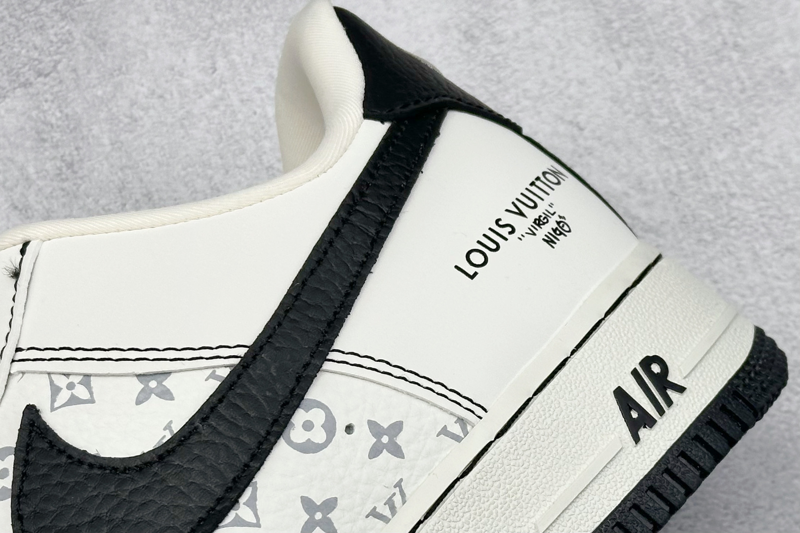 SC版 Nike Air Force 1'07 Low LV联名 白黑 空军一号低帮休闲板鞋 BZ6808-102