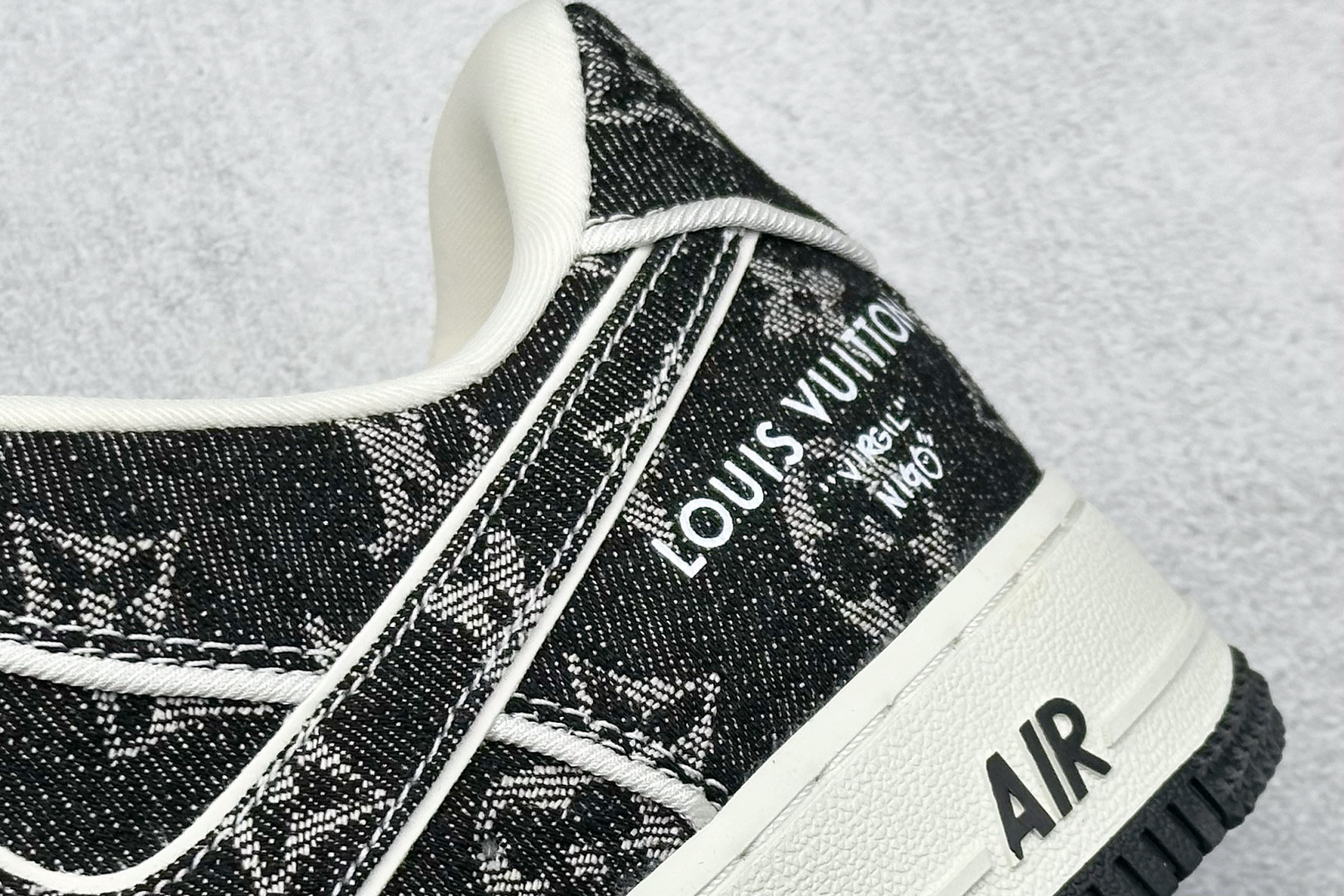 SC版 Nike Air Force 1'07 Low LV联名 深黑色牛仔 空军一号低帮休闲板鞋 SC9207-531