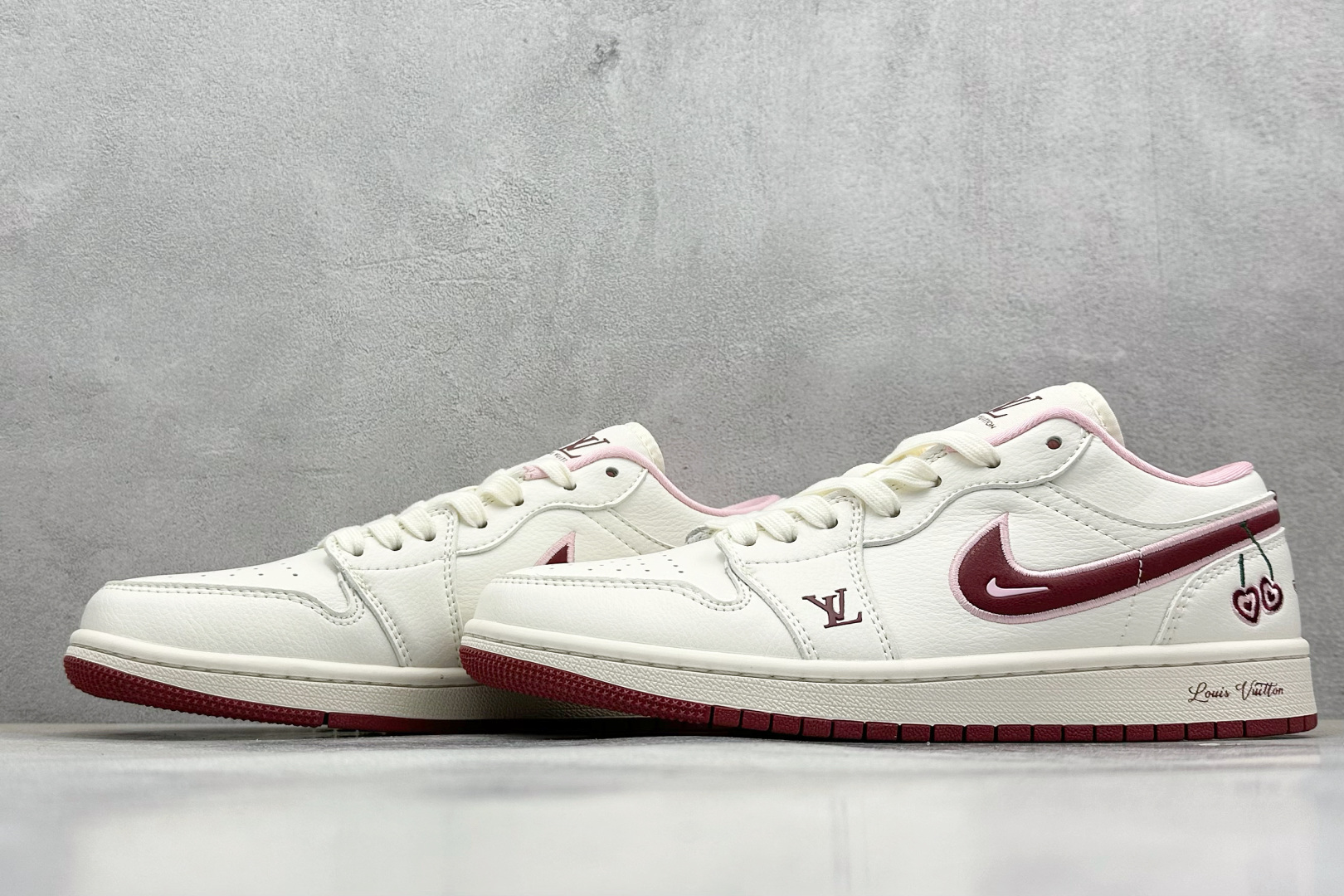 Air Jordan 1 Low AJ1 乔1 情人节限定 红樱桃 高端定制 低帮复古篮球鞋 XX3168-520