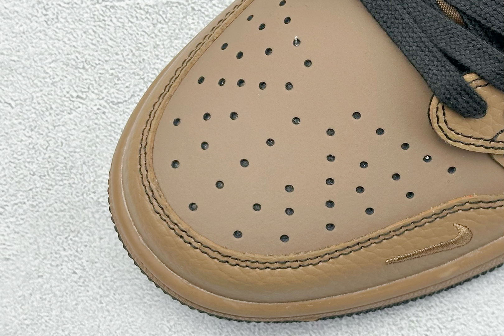 SC版 Air Jordan 1 Low AJ1 乔1 北面联名 黑棕 高端定制 低帮复古篮球鞋 XZ5749-011