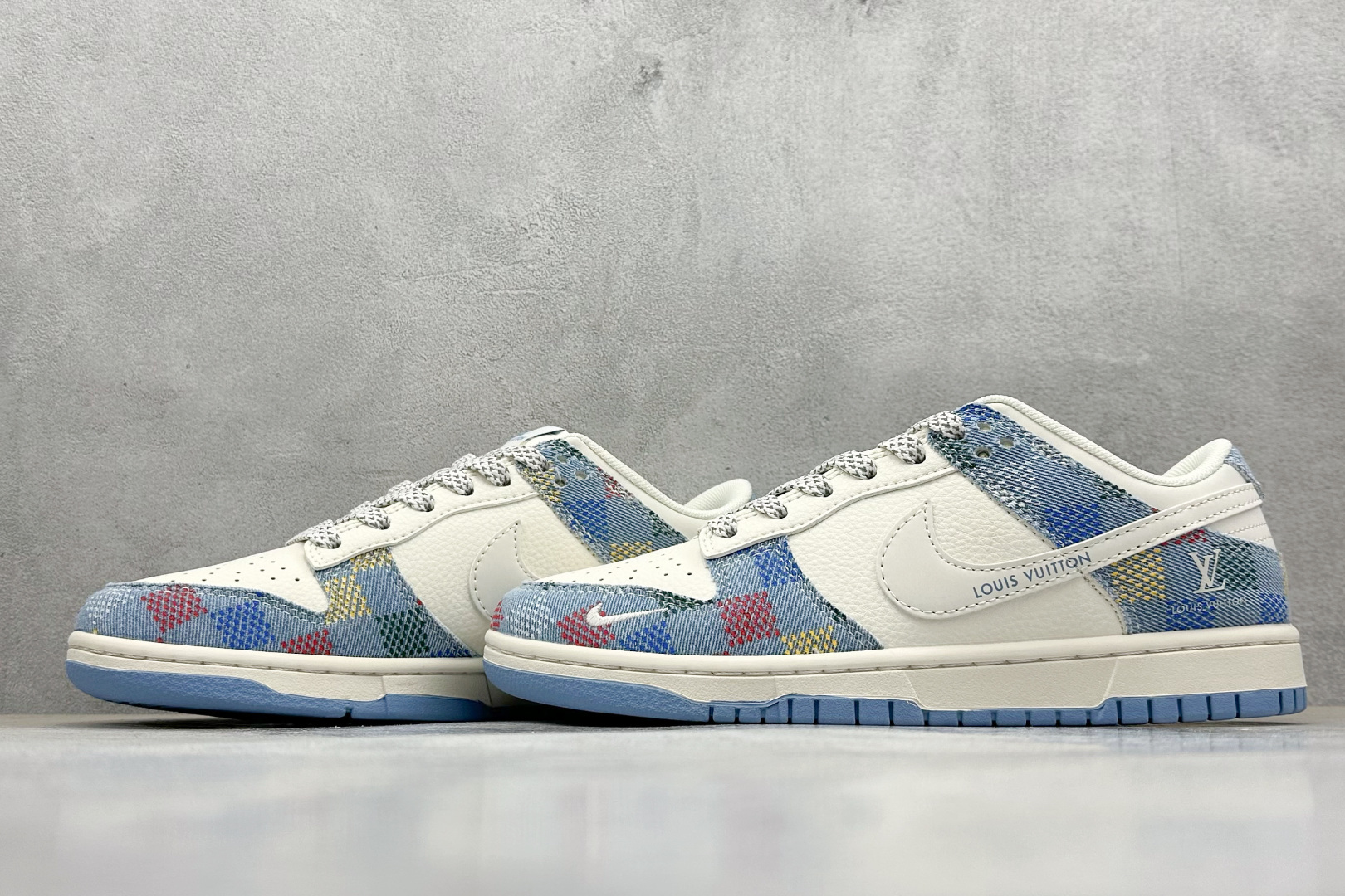 Nike SB Dunk Low LV联名 彩色白勾 周年高端定制 低帮休闲板鞋 FC1688-231