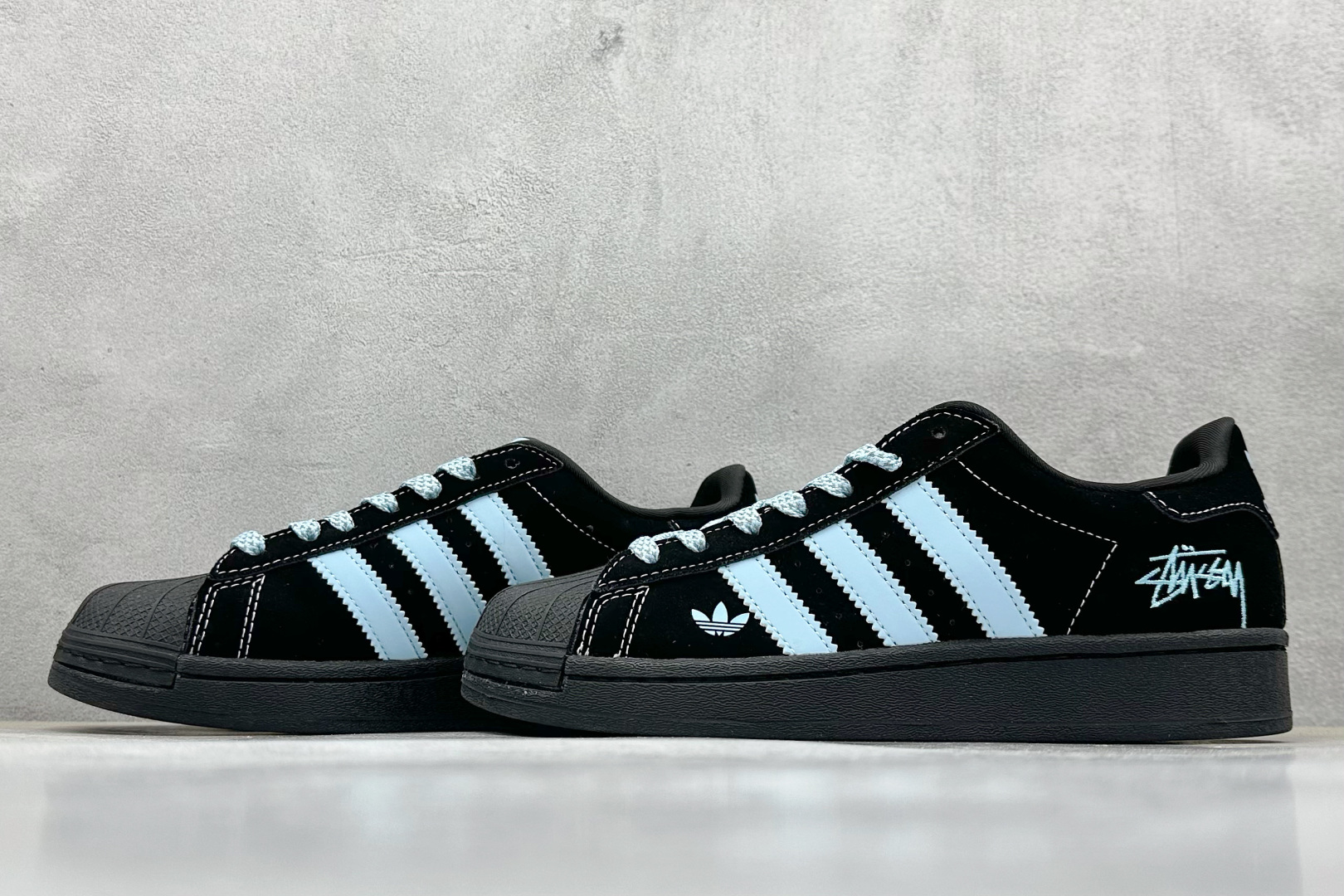 AD Originals Superstar x Stussy 黑蓝 XS0014