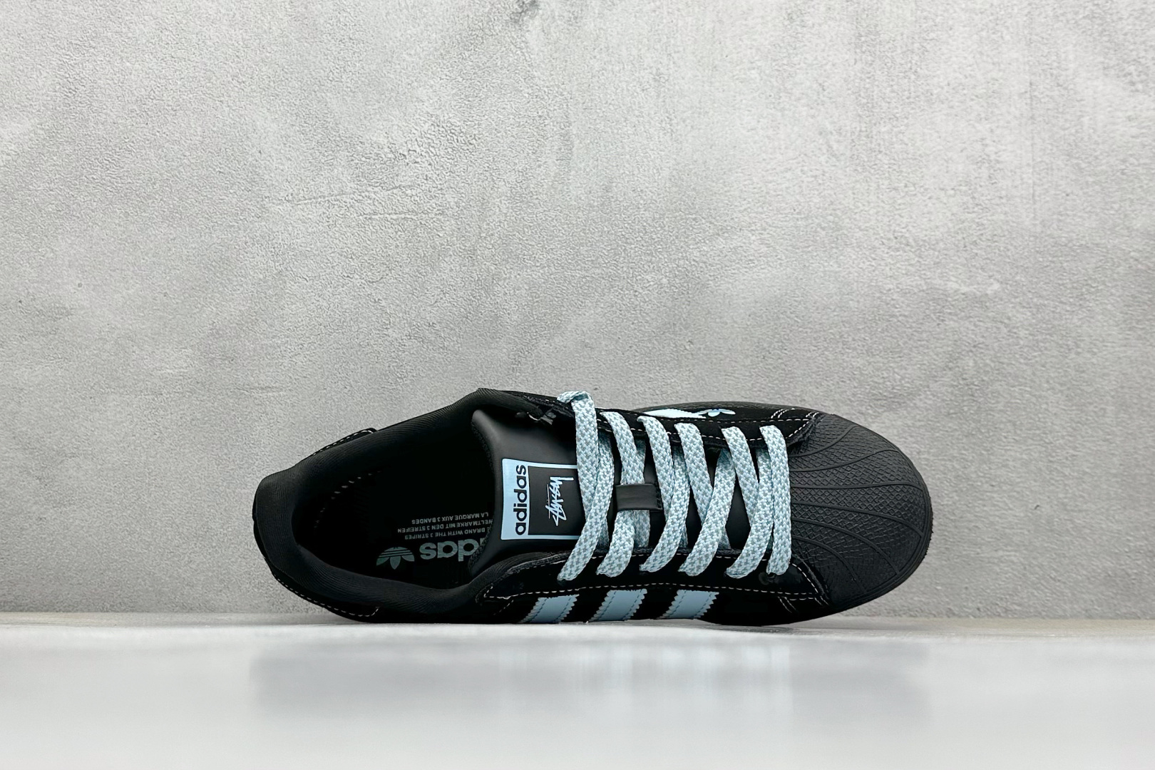 AD Originals Superstar x Stussy 黑蓝 XS0014
