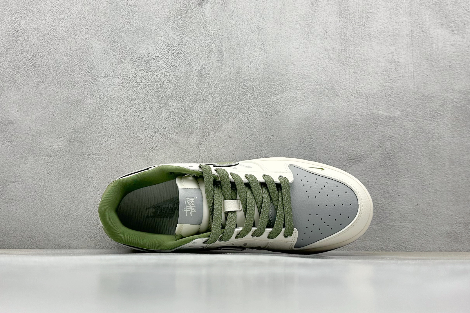 280 Nike SB Dunk Low 斯图西联名 双拼爆炸绿勾 周年高端定制 低帮休闲板鞋 XS6089-594